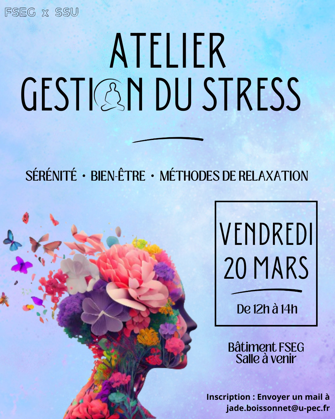 Atelier Gestion du stress - 20 mars 2026