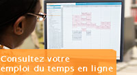 Consulter votre emploi du temps en ligne