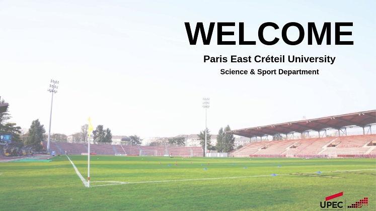 Welcome to the Staps Sports Science Department of the University Paris-Est Creteil